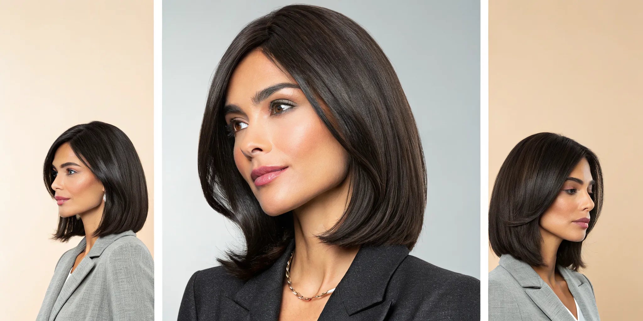 Woman wearing the best glueless wig for beginners with a natural, realistic hairline.