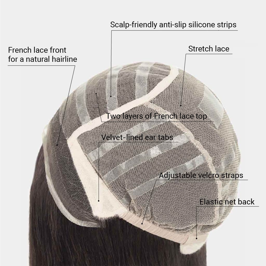French lace front for natural hairline