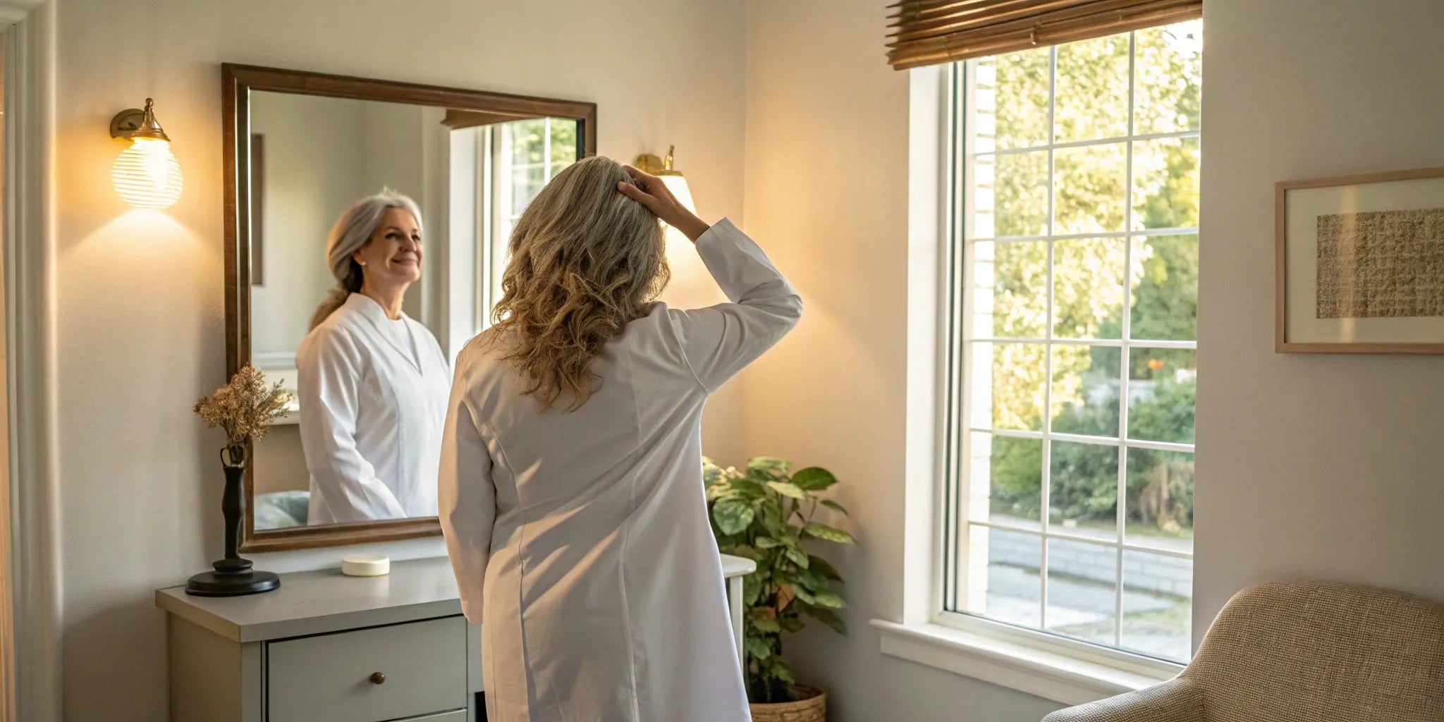 A healthcare professional with a practical and polished medical hairstyle.