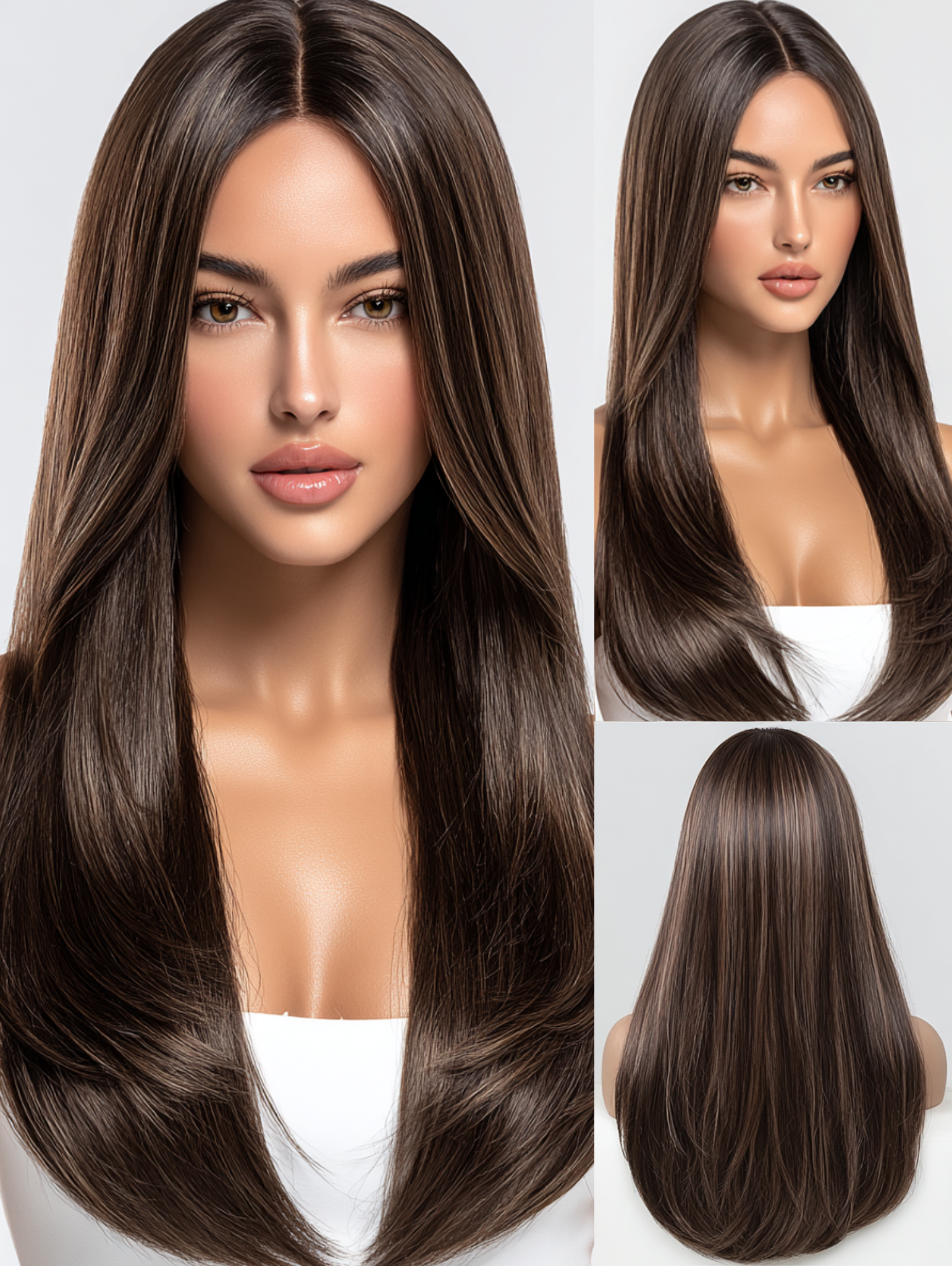 ๐ธ Renee | Soho Collection ๐ธ Sleek Layered Luxury Wig | Human Hair Blend
