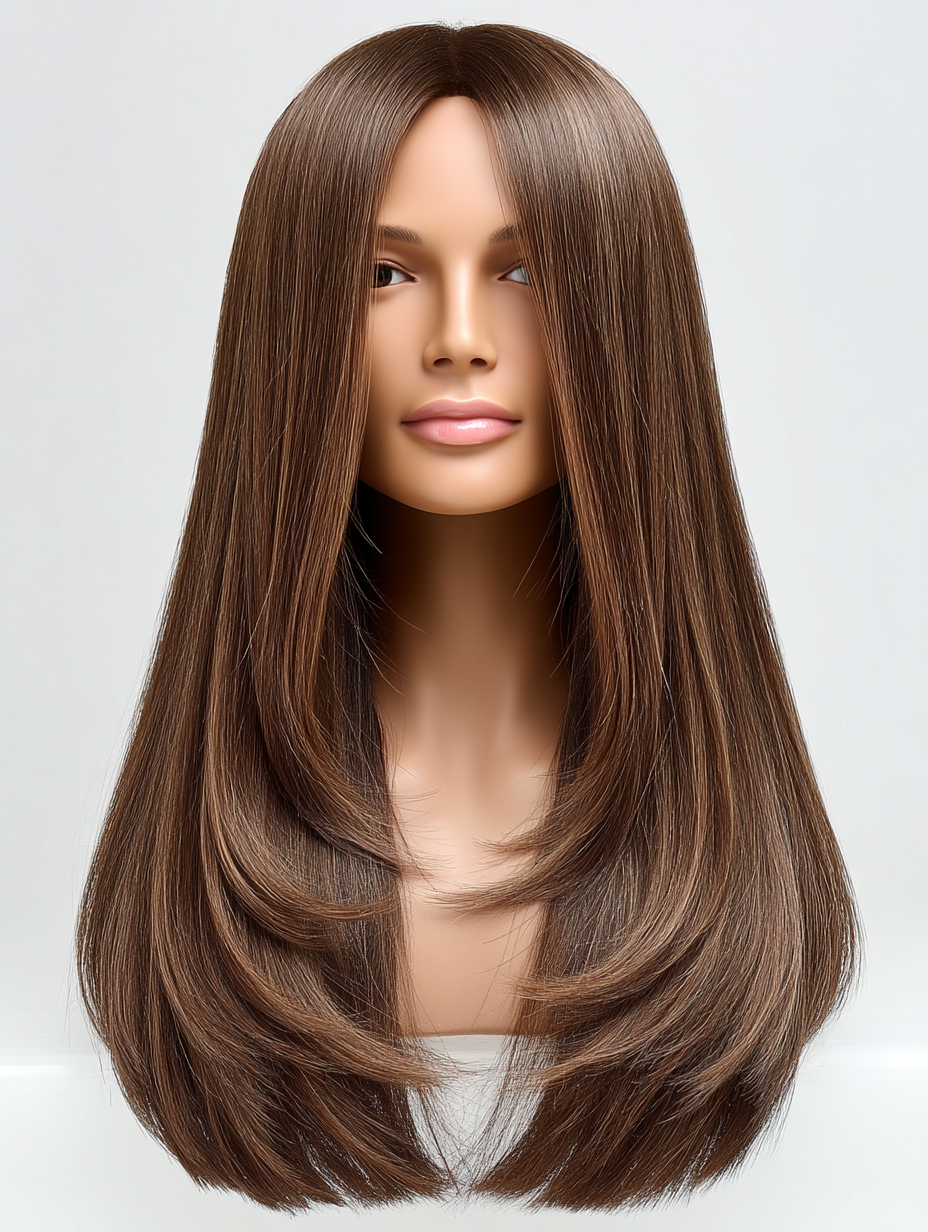 ๐ธ Renee | Soho Collection ๐ธ Sleek Layered Luxury Wig | Human Hair Blend
