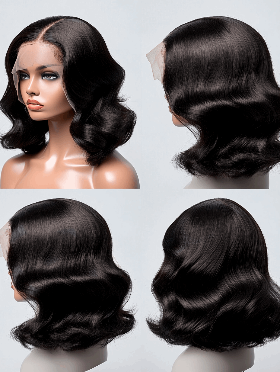 Erika – 12” Body Wave Virgin Human Hair Wig | HD & Transparent Lace 💇🏽‍♀️✨