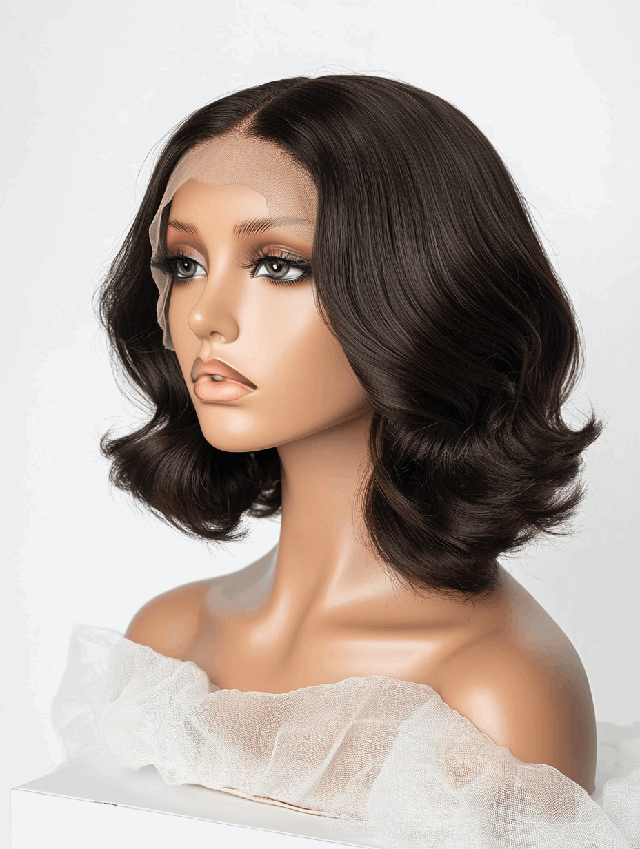 Erika – 12” Body Wave Virgin Human Hair Wig | HD & Transparent Lace 💇🏽‍♀️✨