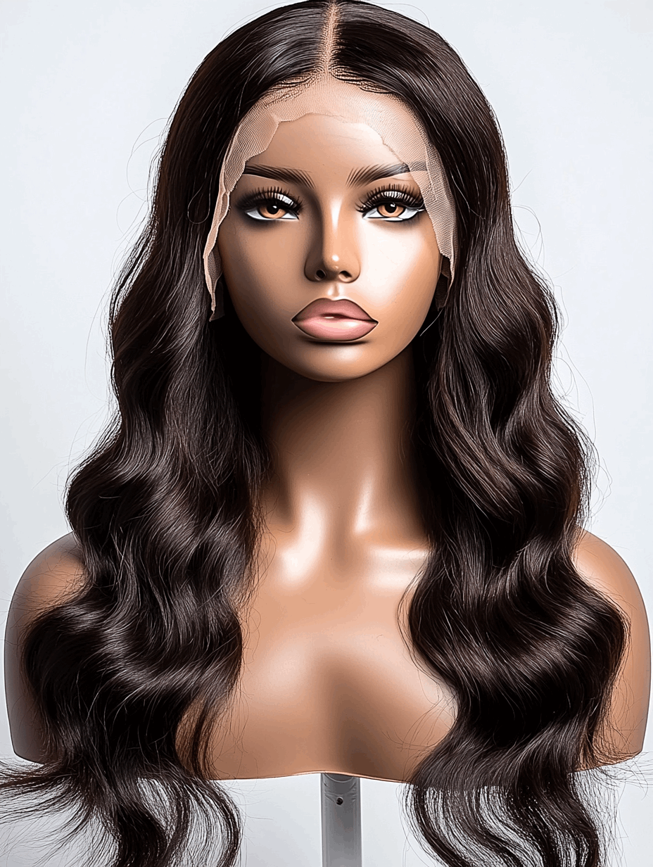 Michelle – 24” Soft Body Wave Virgin Human Hair Wig | HD & Transparent Lace 💇🏾‍♀️✨