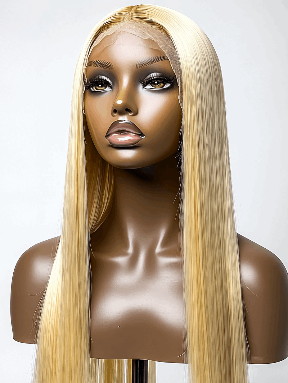 Rachel – 24” Straight Textured Remy Human Hair Wig | 13x6 HD & Transparent Lace 💇🏼‍♀️✨