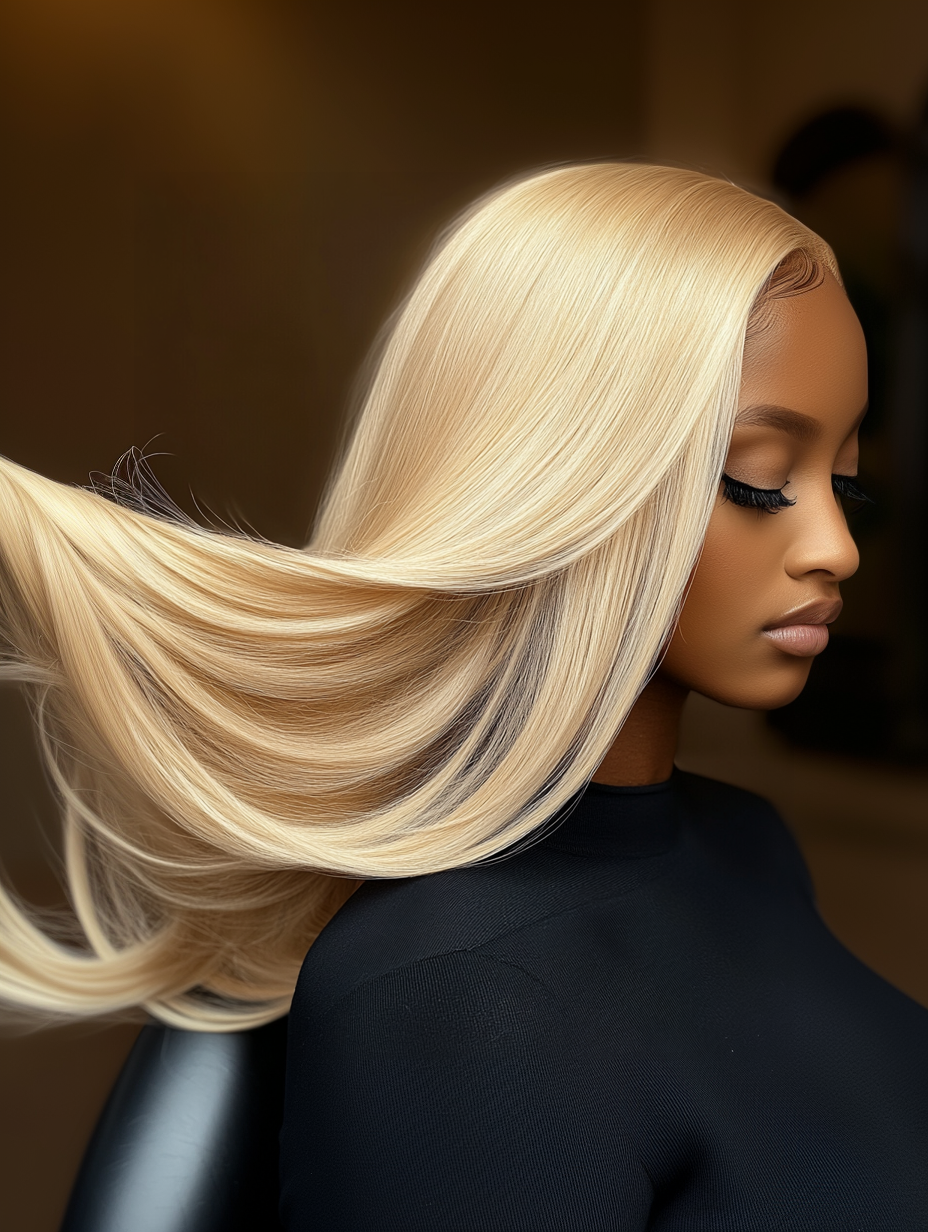 Rachel – 24” Straight Textured Remy Human Hair Wig | 13x6 HD & Transparent Lace 💇🏼‍♀️✨