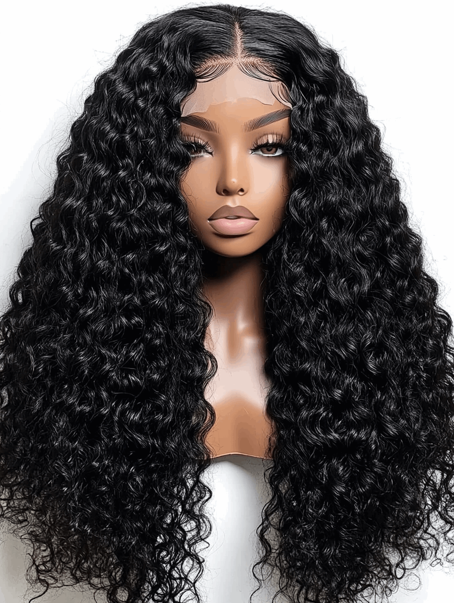 Bernice – 24” Curly Texture Virgin Human Hair Wig | 13x6 HD & Transparent Lace 💇🏾‍♀️✨