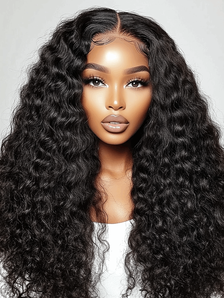 Bernice – 24” Curly Texture Virgin Human Hair Wig | 13x6 HD & Transparent Lace 💇🏾‍♀️✨